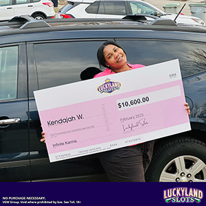 Kendajah Weeden Lucky Duck winner who won playing slots games at Luckland slots.